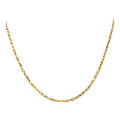 10K Yellow Gold 1.75mm Wheat Chain – view 2