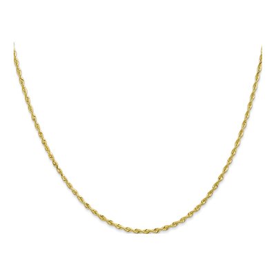 10K Yellow Gold 1.85mm Diamond-Cut Quadruple Rope Chain – view 2