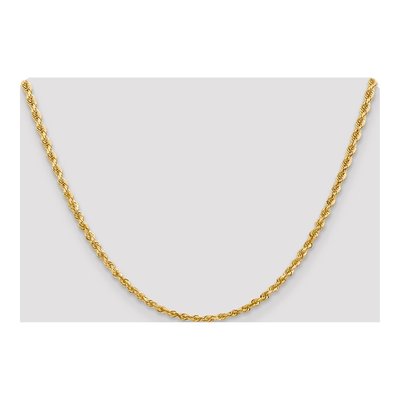 10K Yellow Gold 3.35mm Quadruple Rope Chain, 24 in – view 4
