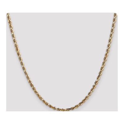 10K Yellow Gold 4mm Diamond-Cut Quadruple Rope Chain – view 5