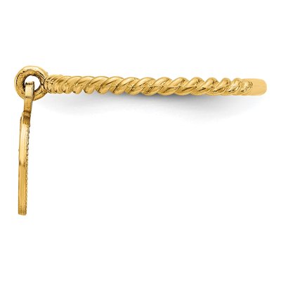 10K Yellow Gold Angel Baby Ring – view 3
