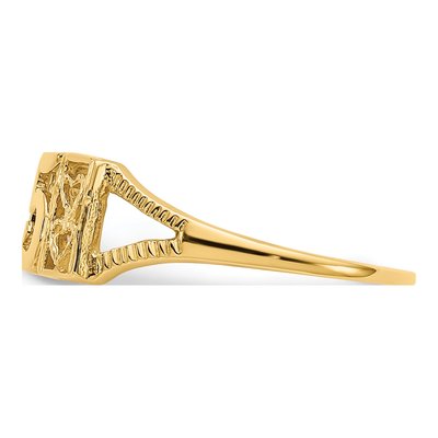10K Yellow Gold Hearts Ring – view 3