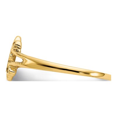 10K Yellow Gold Baby Signet Ring – view 3