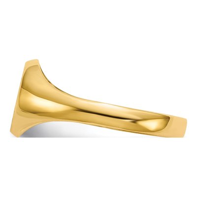 10K Yellow Gold Baby Signet Ring – view 3