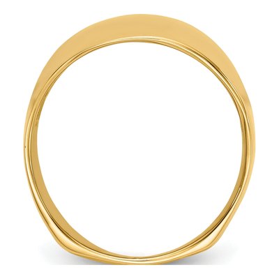 10K Yellow Gold Domed Cigar Band – view 2