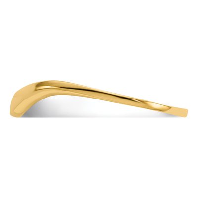 10K Yellow Gold Wave Dome Ring – view 3
