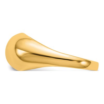 10K Yellow Gold Domed Ring – view 3