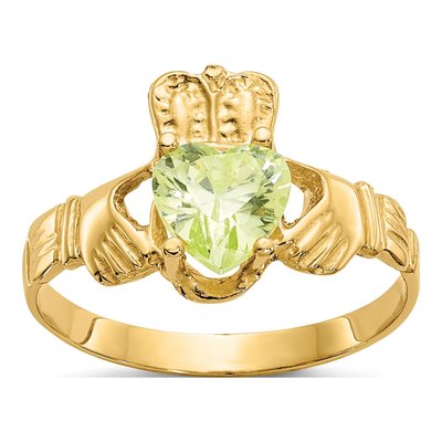 10K Yellow Gold Claddagh Ring