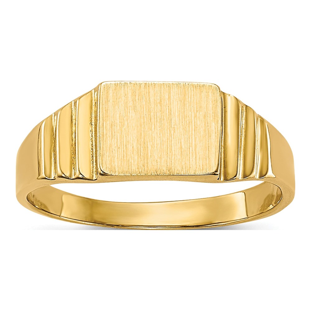10K Yellow Gold Baby Signet Ring