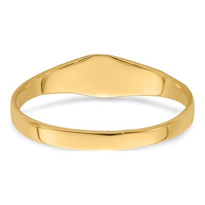 10K Yellow Gold Baby Signet Ring – view 7