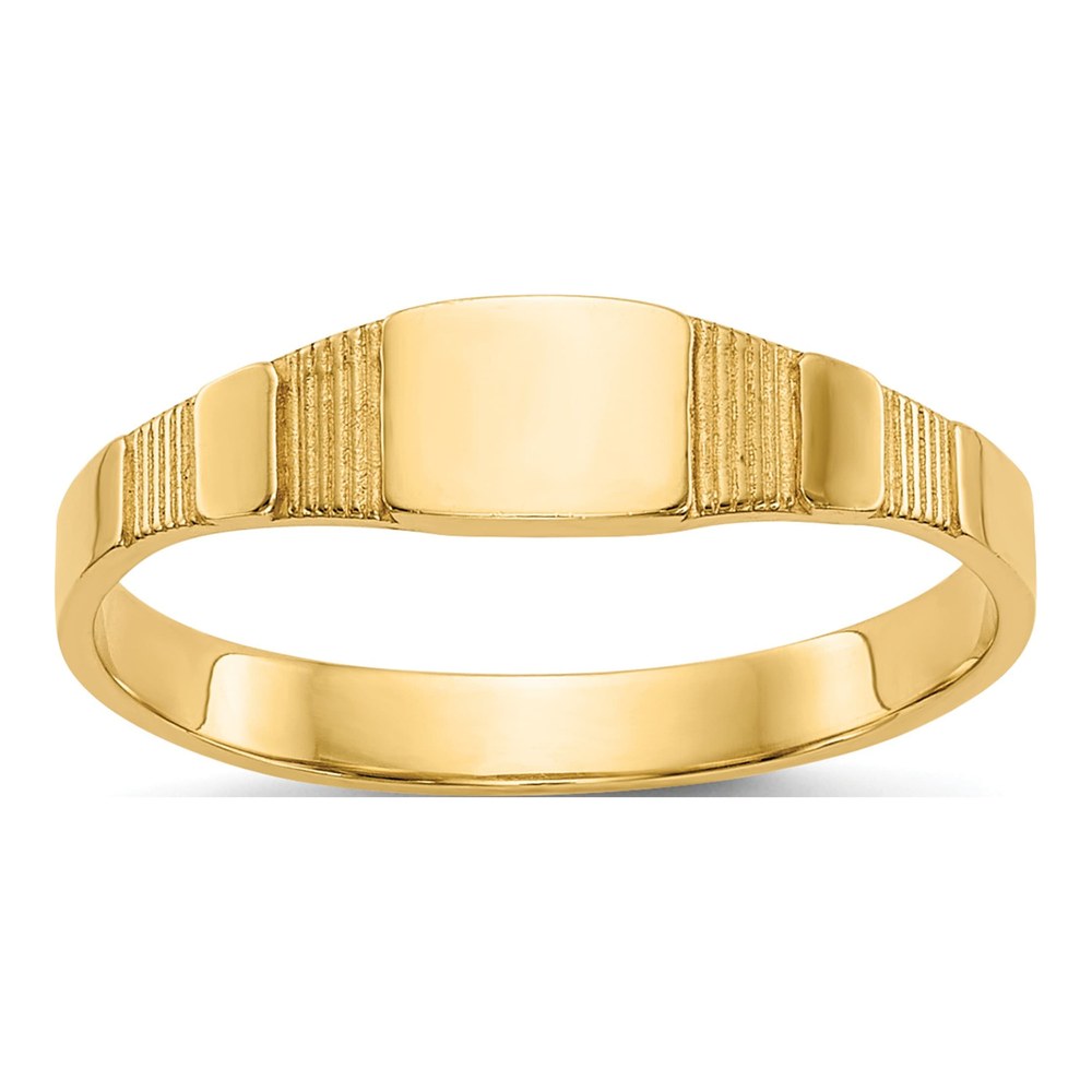 10K Yellow Gold Baby Signet Ring