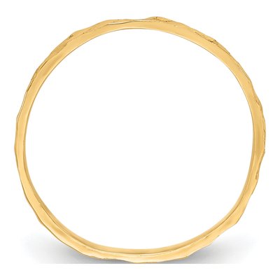 10K Yellow Gold Zig-Zag Baby Ring – view 2