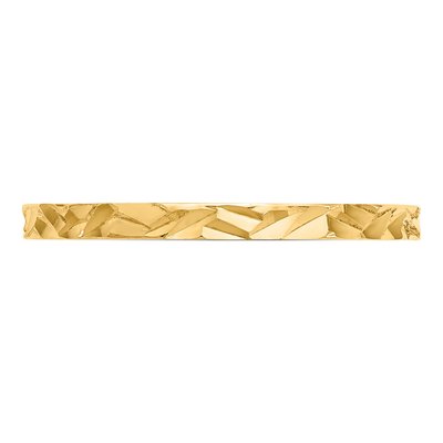 10K Yellow Gold Zig-Zag Baby Ring – view 3
