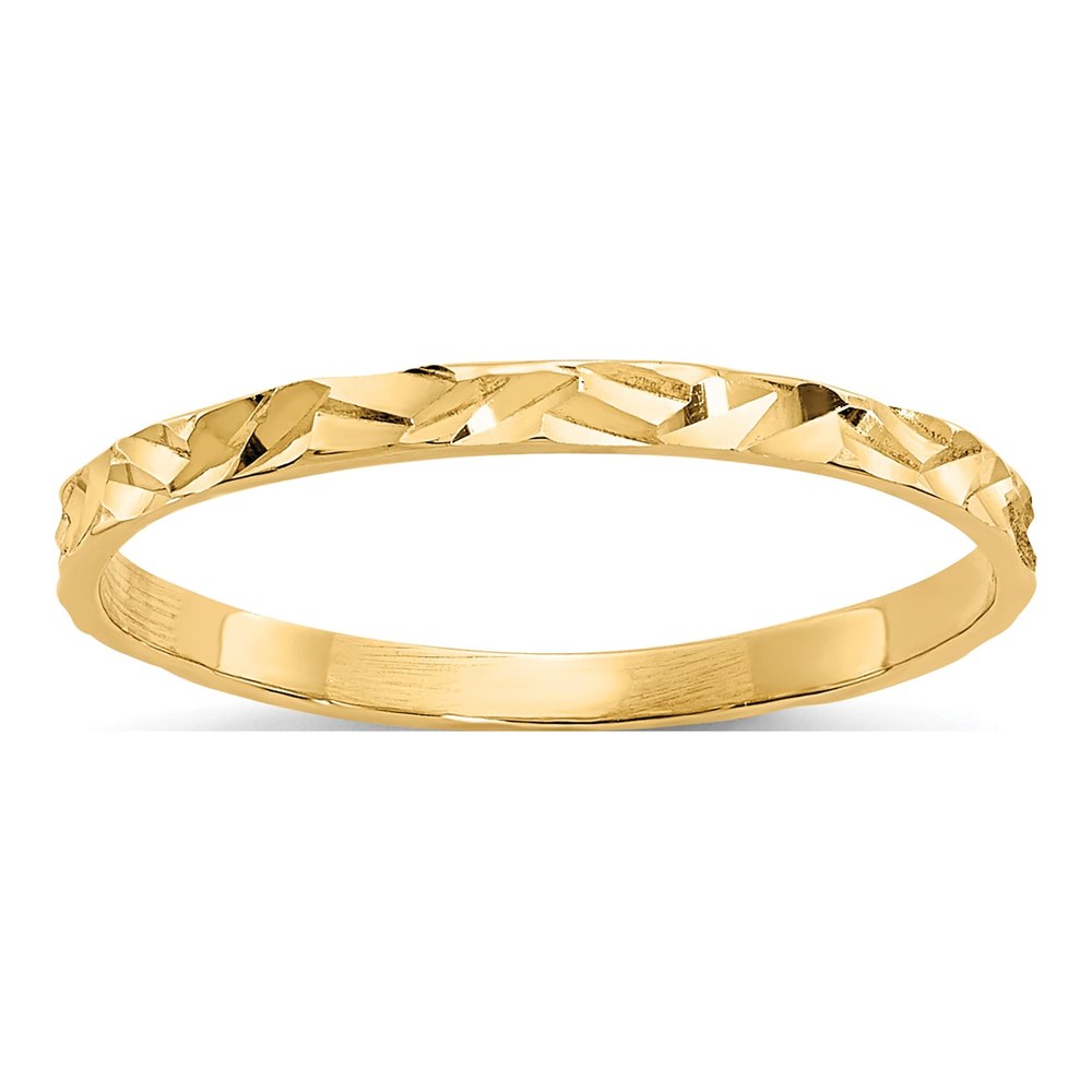 10K Yellow Gold Zig-Zag Baby Ring