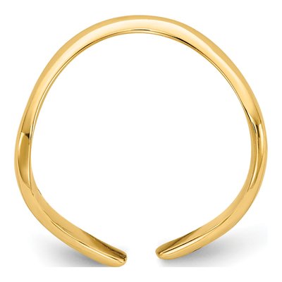 10K Yellow Gold Toe Ring – view 2