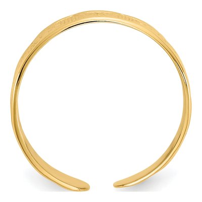 10K Yellow Gold Adjustable Toe Ring – view 2