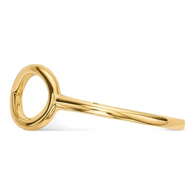 10K Yellow Gold Infinity Ring – view 2
