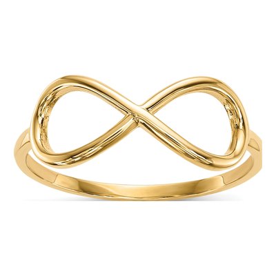10K Yellow Gold Infinity Ring