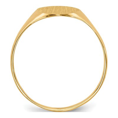 10K Yellow Gold Oval Signet Ring – view 2