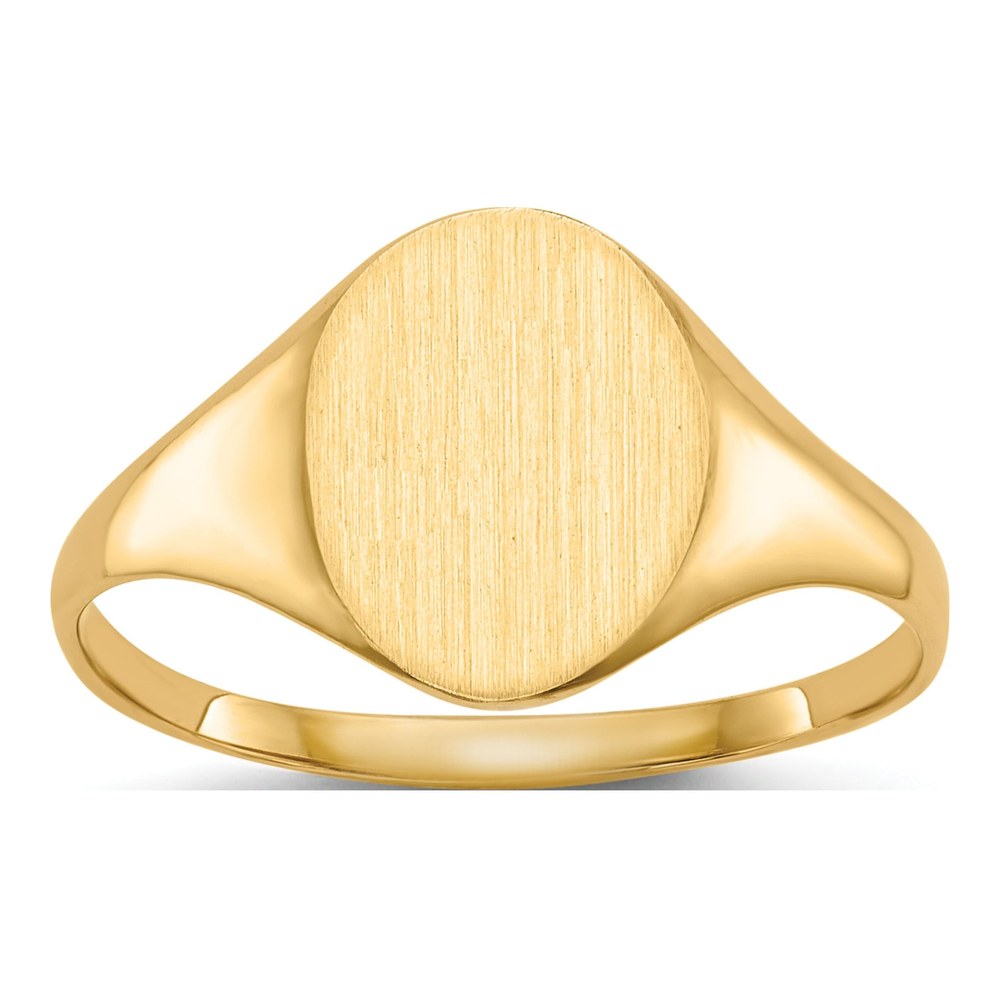 10K Yellow Gold Oval Signet Ring