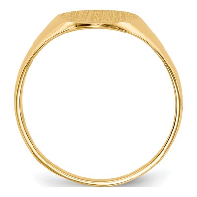 10K Yellow Gold Oval Signet Ring – view 2