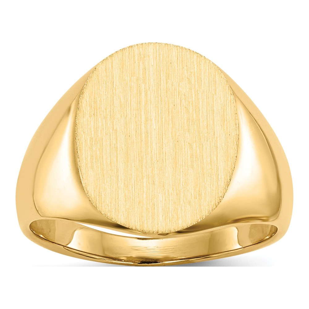 10K Yellow Gold Closed Back Signet Ring