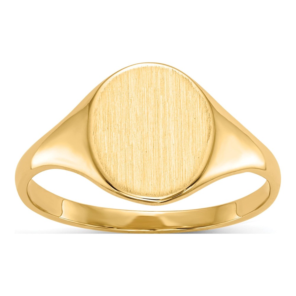 10K Yellow Gold Open Back Signet Ring