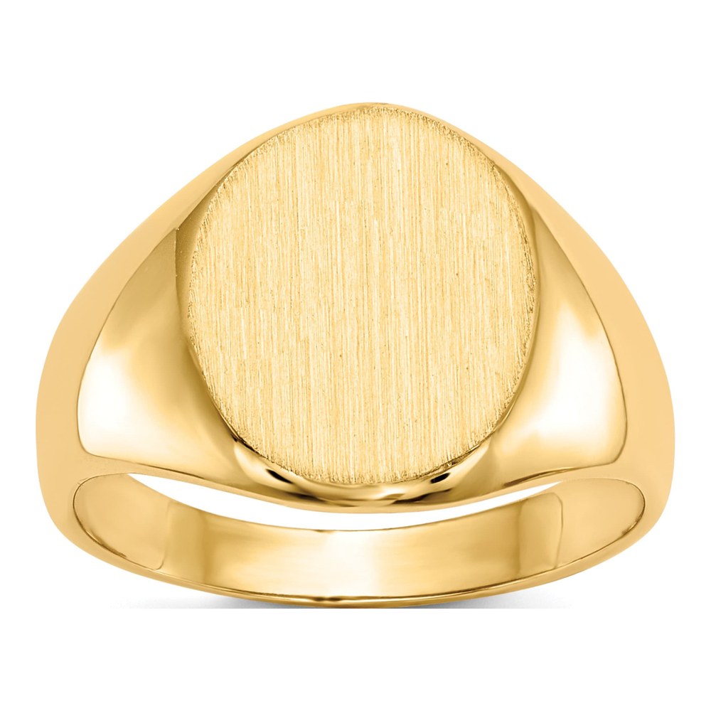 10K Yellow Gold Open Back Signet Ring