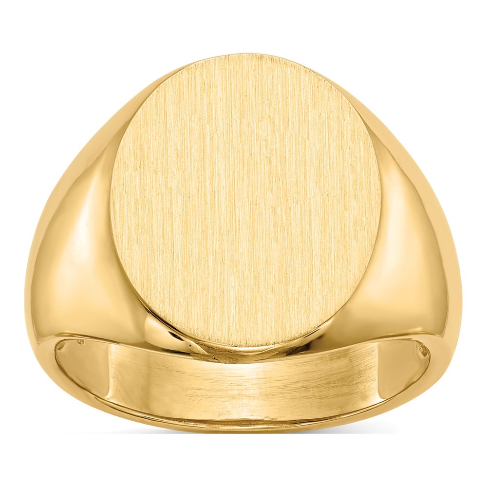 10K Yellow Gold 18.5X14.0mm Open Back Men's Signet Ring