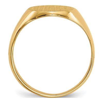 10K Yellow Gold Signet Ring – view 3