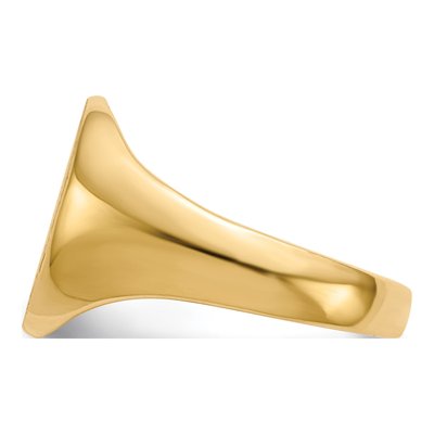 10K Yellow Gold Signet Ring – view 4
