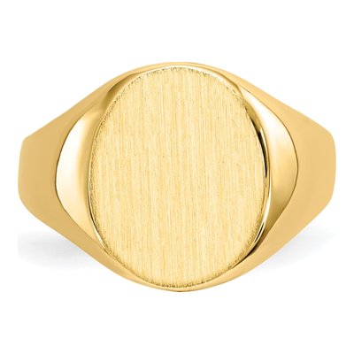 10K Yellow Gold Signet Ring – view 5