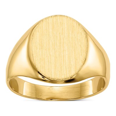 10K Yellow Gold Signet Ring