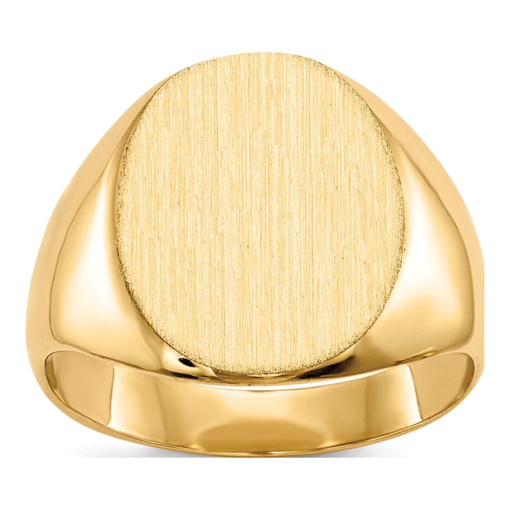 10K Yellow Gold Closed Back Signet Ring
