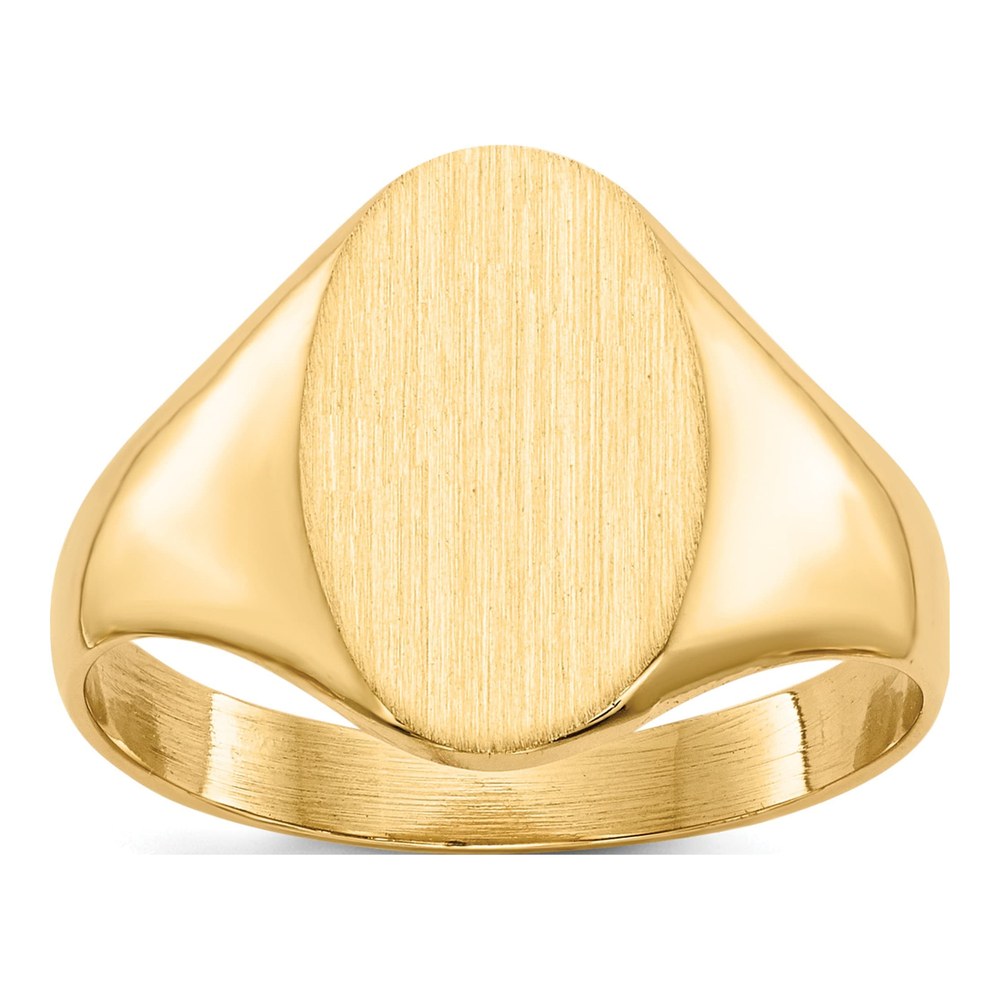 10K Yellow Gold Closed Back Signet Ring