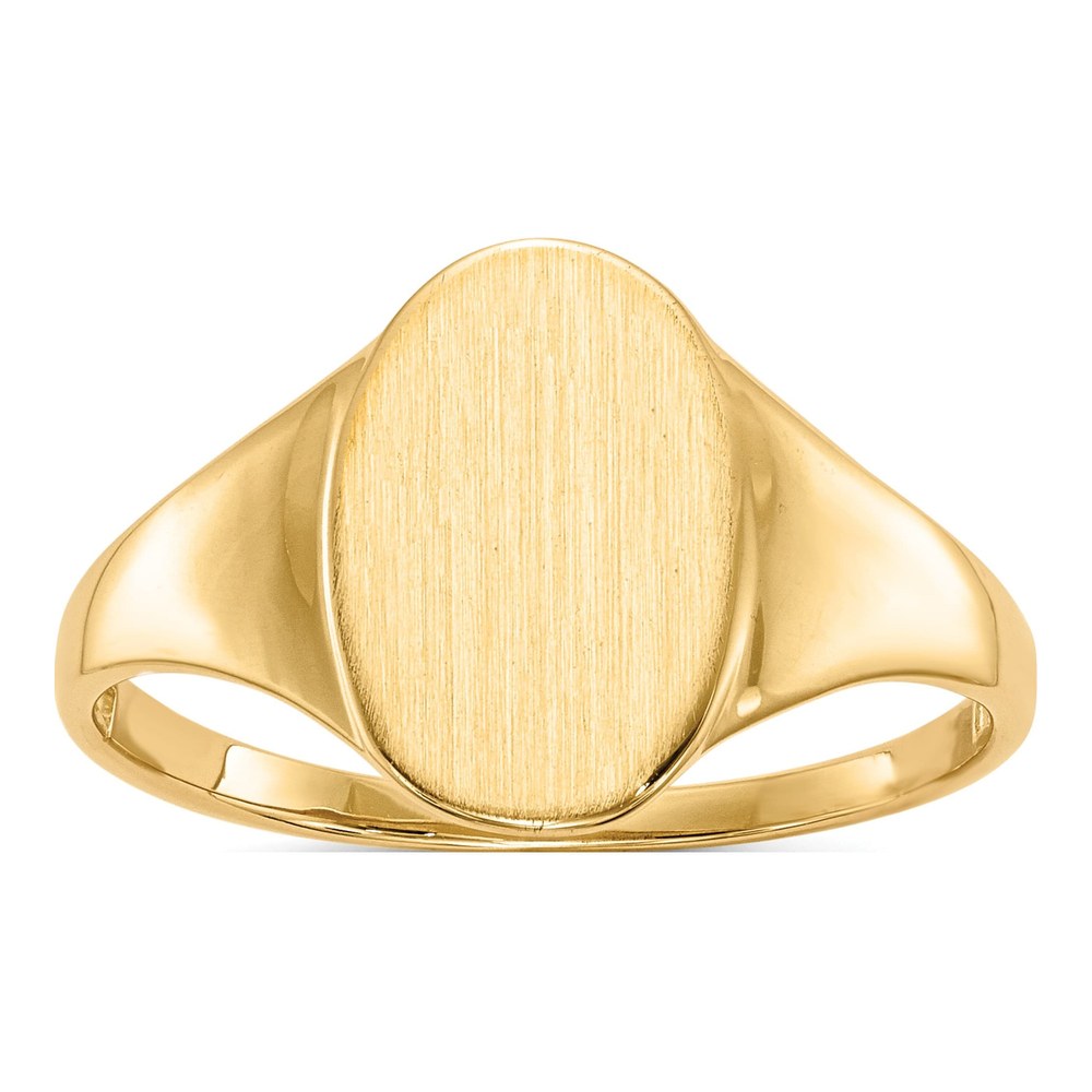 10K Yellow Gold Open Back Signet Ring