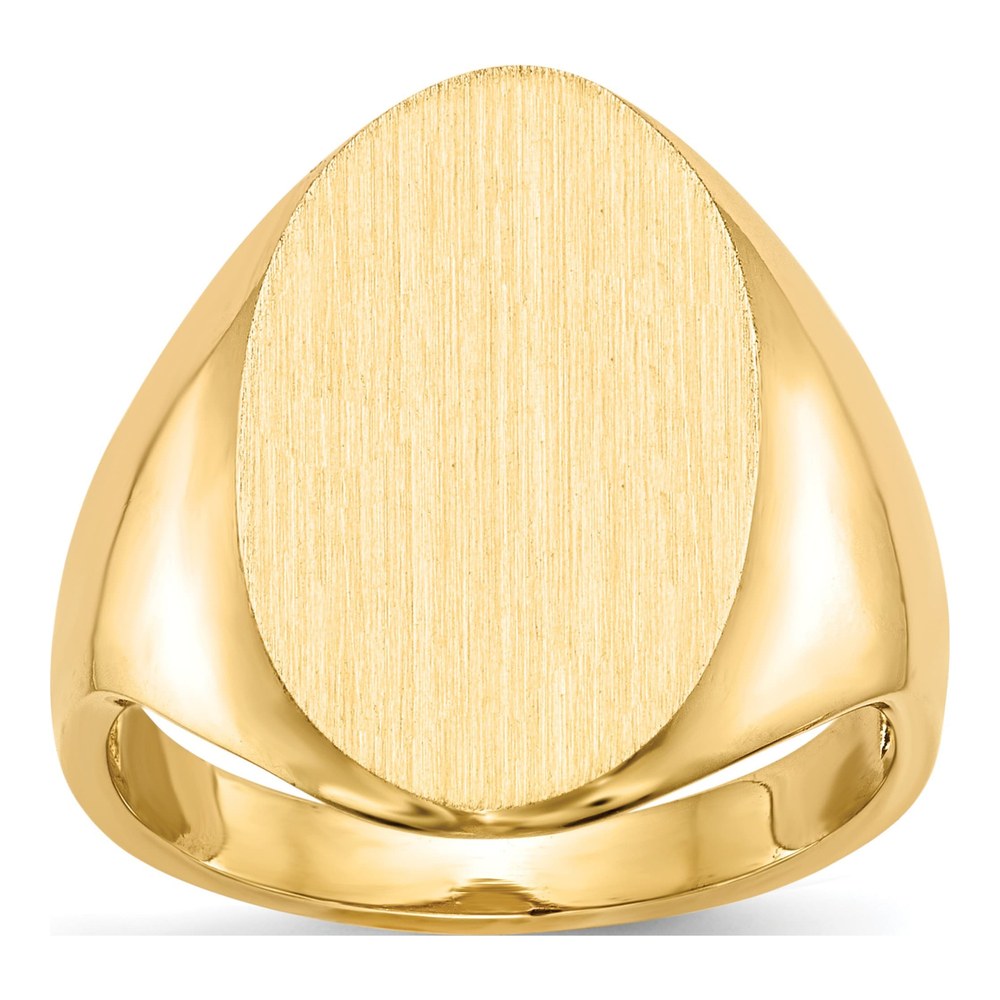10K Yellow Gold Open Back Signet Ring
