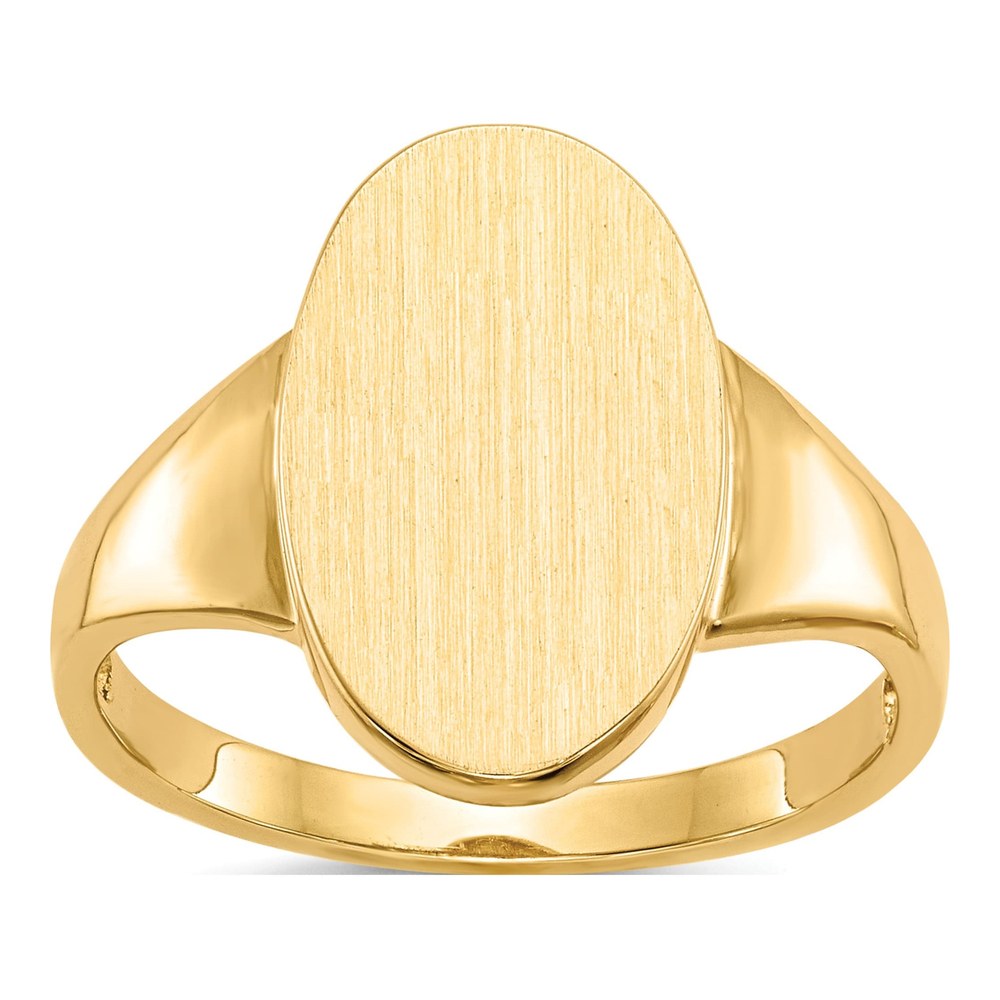 10K Yellow Gold Open Back Signet Ring