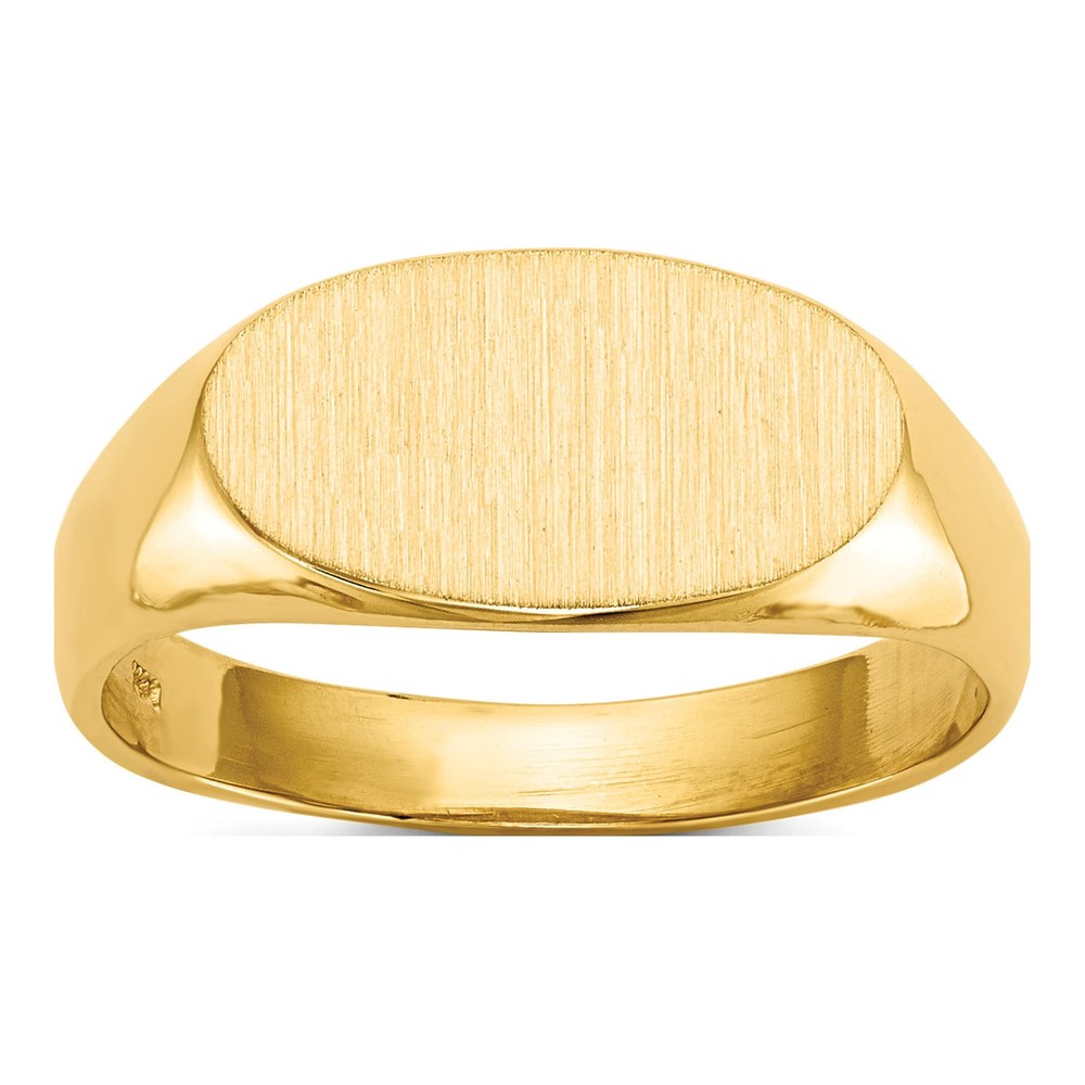 10K Yellow Gold Open Back Signet Ring