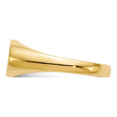 10K Yellow Gold Oval Signet Ring – view 3