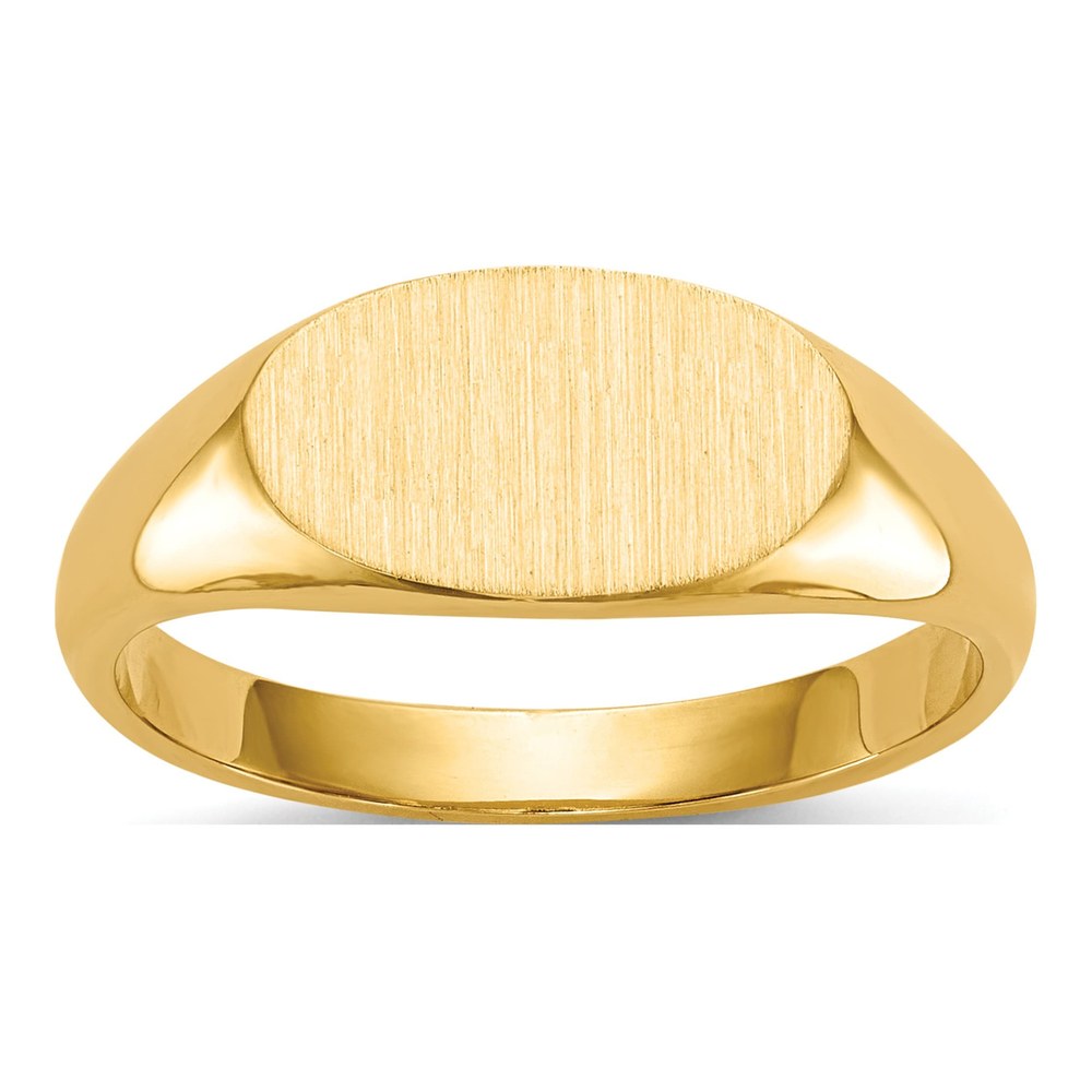 10K Yellow Gold Oval Signet Ring