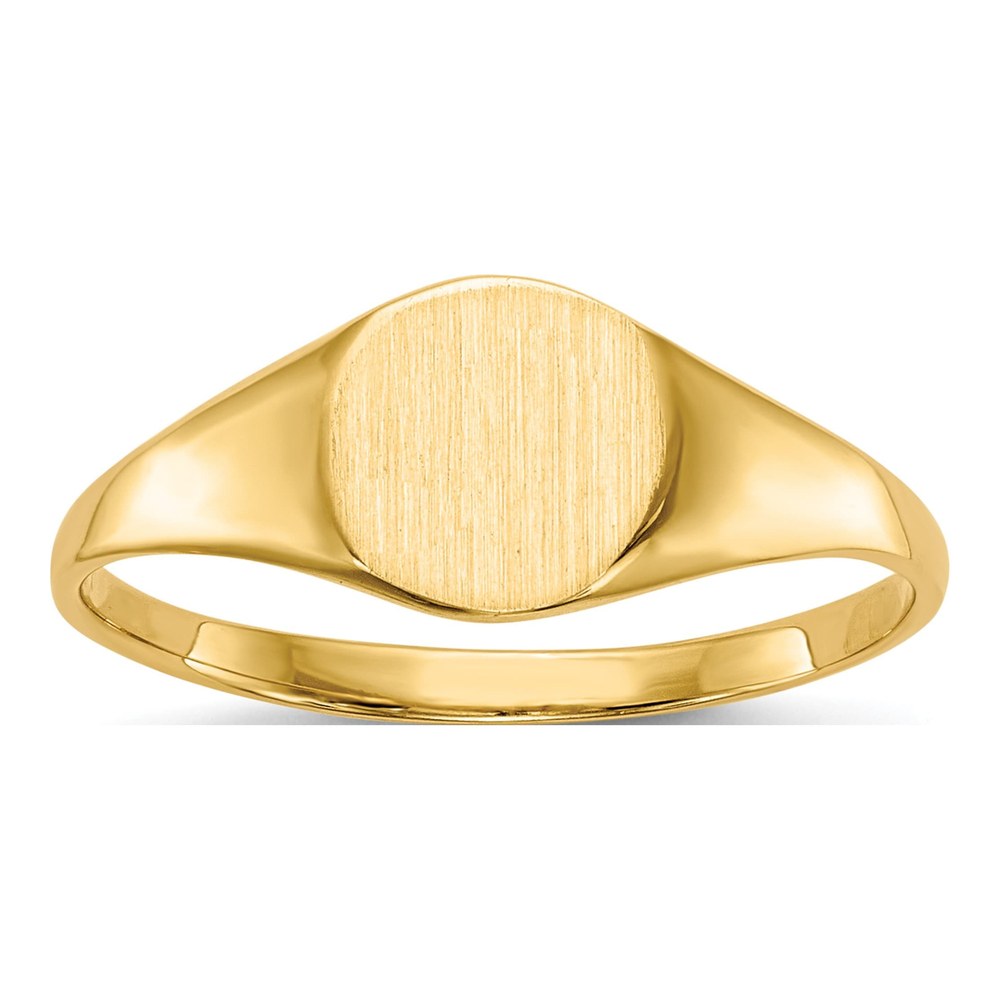 10K Yellow Gold Oval Signet Ring