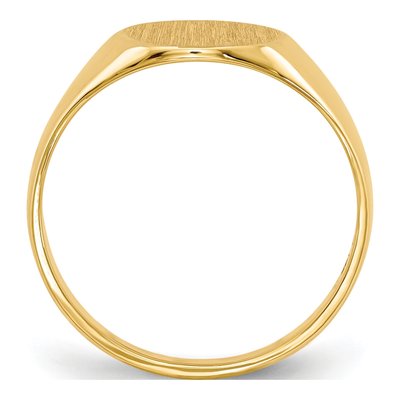 10K Yellow Gold Oval Signet Ring – view 2