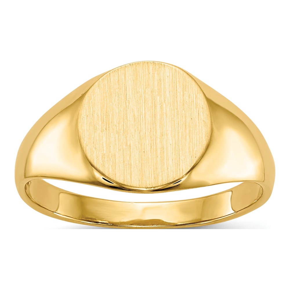 10K Yellow Gold Oval Signet Ring