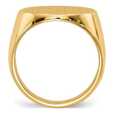 Men's 10K Yellow Gold Signet Ring – view 3