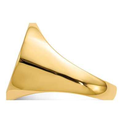 Men's 10K Yellow Gold Signet Ring – view 4