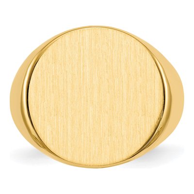 Men's 10K Yellow Gold Signet Ring – view 5