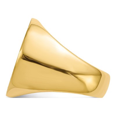 Men's 10K Yellow Gold Signet Ring – view 3