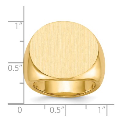 Men's 10K Yellow Gold Signet Ring – view 4