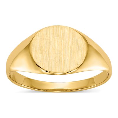 10K Yellow Gold Oval Signet Ring